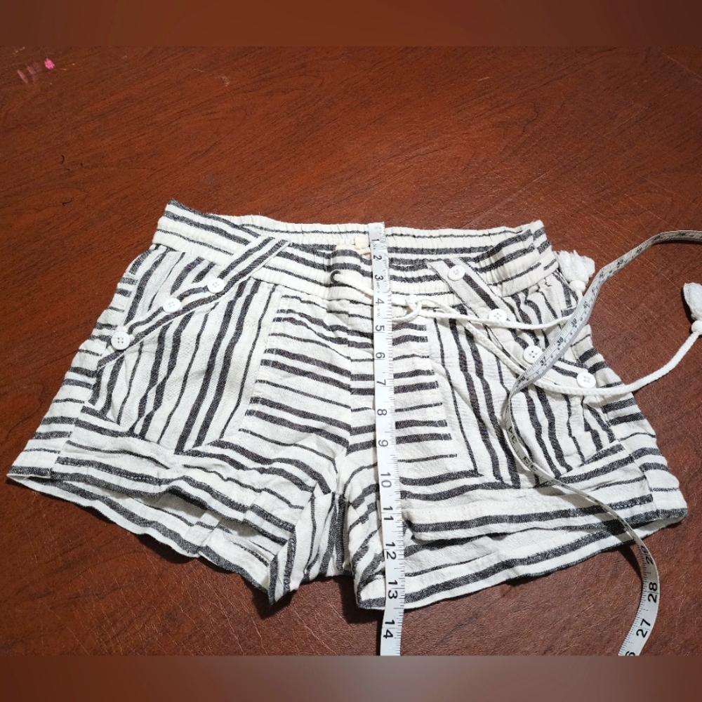 Jolt Striped Black and White Women Shorts - Picture 3 of 8
